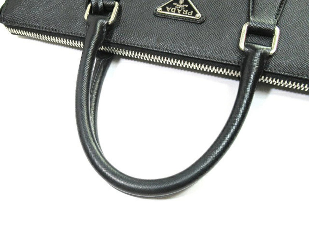 Prada Saffiano Tote Bag Black Leather - Picture 4 of 6